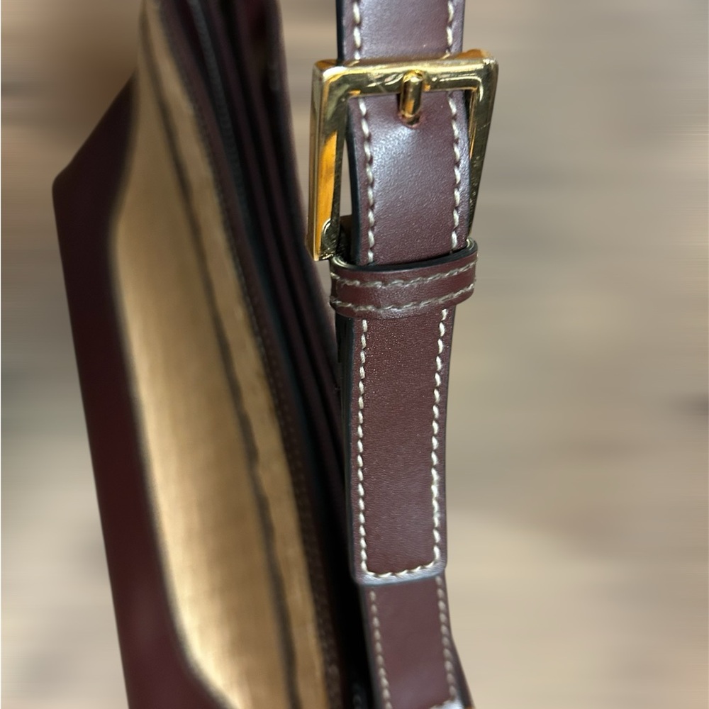 Etienne Aigner Cream and Brown Shoulder Bag - Picture 4 of 13